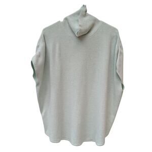 Lilla P Wedge Turtleneck Sweater Mint Green Womens M/L Luxury Comfort Casual